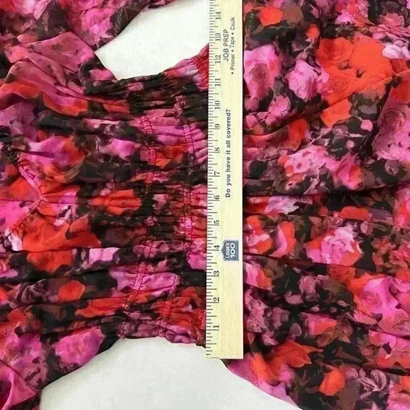 Steve Madden Dress Women's Small Fit & Flare Laine Chiffon Floral Print - Picture 4 of 15
